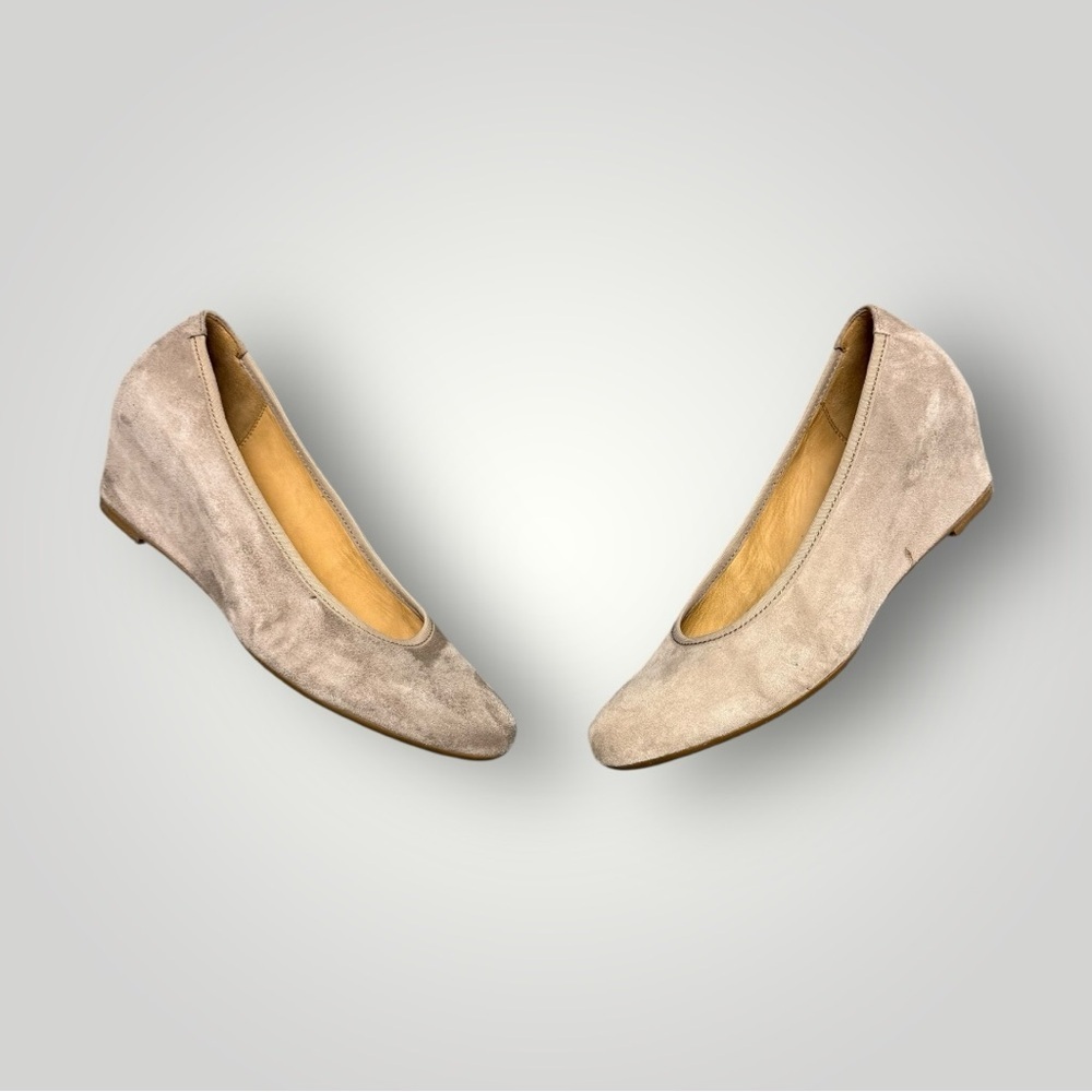 Gabor Chloe Ballet Wedge Tan Sz UK 5 US 7.5